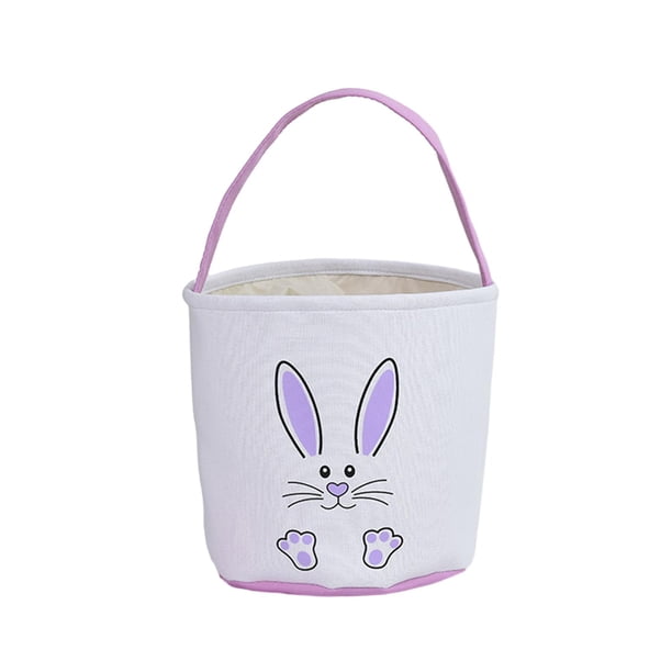 Bolsa de mano para niños con forma de cubo de Pascua con asa, adorable, 23 x 24 cm, para uso diario, suave y Púrpura
