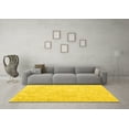 thumbnail image 3 of Ahgly Company Indoor Rectangle Solid Yellow Modern Area Rugs, 2' x 5', 3 of 4