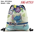thumbnail image 3 of Mochila de dibujos animados de Lilo & Stitch para niños, bolsas con cordón, gran capacidad de almacenamiento, Cosplay, escuela, 3 of 5