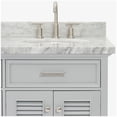 thumbnail image 5 of Ariel D037srcwovo Kensington 37" Free Standing Single Oval Basin Vanity Set - Grey, 5 of 7
