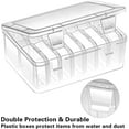thumbnail image 6 of LIOUCBD Small Storage Boxes (5.5 x 5.5 x 2 cm), 30-Piece Mini Storage Box Made of Clear Plastic with Hinged Lid for Pills, Jewellery, Crafts and Small Parts Storage Box, 6 of 8