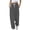 Gray, variant on Fashion Casual Pants for Womens Elastic Waist Plus Size Solid Color Sleeping Pants With Loose Waistband And Elastic Waist Pocket For Comfortable Foot Binding And Casual Pants