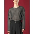 thumbnail image 4 of INCERUN Men's Sheer Mesh Long Sleeve Hollow Out Loose Tops Pullover, 4 of 8