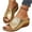 Gold, variant on Sandals for Women Orthopedic Sandals Arch Support Summer Lightweight Beach Travel Low Wedge Slippers