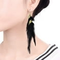 thumbnail image 3 of Feather Earrings for Women Bohemian Fringe Tassel Long Drop Dangle Earrings Set with Design for Women, 3 of 5