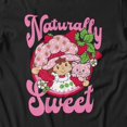 thumbnail image 3 of Strawberry Shortcake Naturally Sweet With Pink Kitty Vintage Men's T Shirt (Black, S-XXXL), 3 of 4