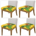 thumbnail image 2 of KLL T-Rex Playing Football Pattern Seat Covers for Dining Room Chairs,Washable Chair Seat Chair Covers Seat Protector-Four Pieces, 2 of 7