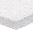 thumbnail image 4 of Lambs & Ivy Watercolor Pastel Pink/Mint Rainbow 5-Piece Baby Crib Bedding Set, 4 of 9