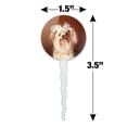 thumbnail image 6 of Yorkie Yorkshire Terrier Dog Bow In Hair Cupcake Picks Toppers Decoration Set of 6, 6 of 7