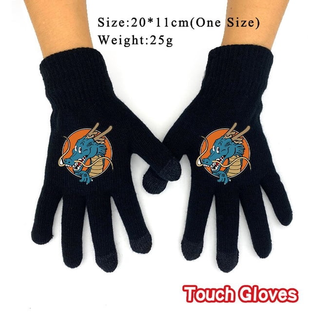 Guantes de Goku de Dragon Ball para hombre, resistentes al viento, antideslizantes, para deportes al aire libre, mantenerse caliente, ciclismo al aire libre, ir a pescar, regalo