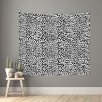 Bingfone Polyester Fabric Tapestry Black Leopard Wall Hanging Tapestry,Daily Decorative Tapestry for Bedroom Living Room Dorm 60L x 51W Inches