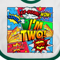 thumbnail image 4 of Inktastic I'm Two Comic Book Boys or Girls Baby Bib, 4 of 4