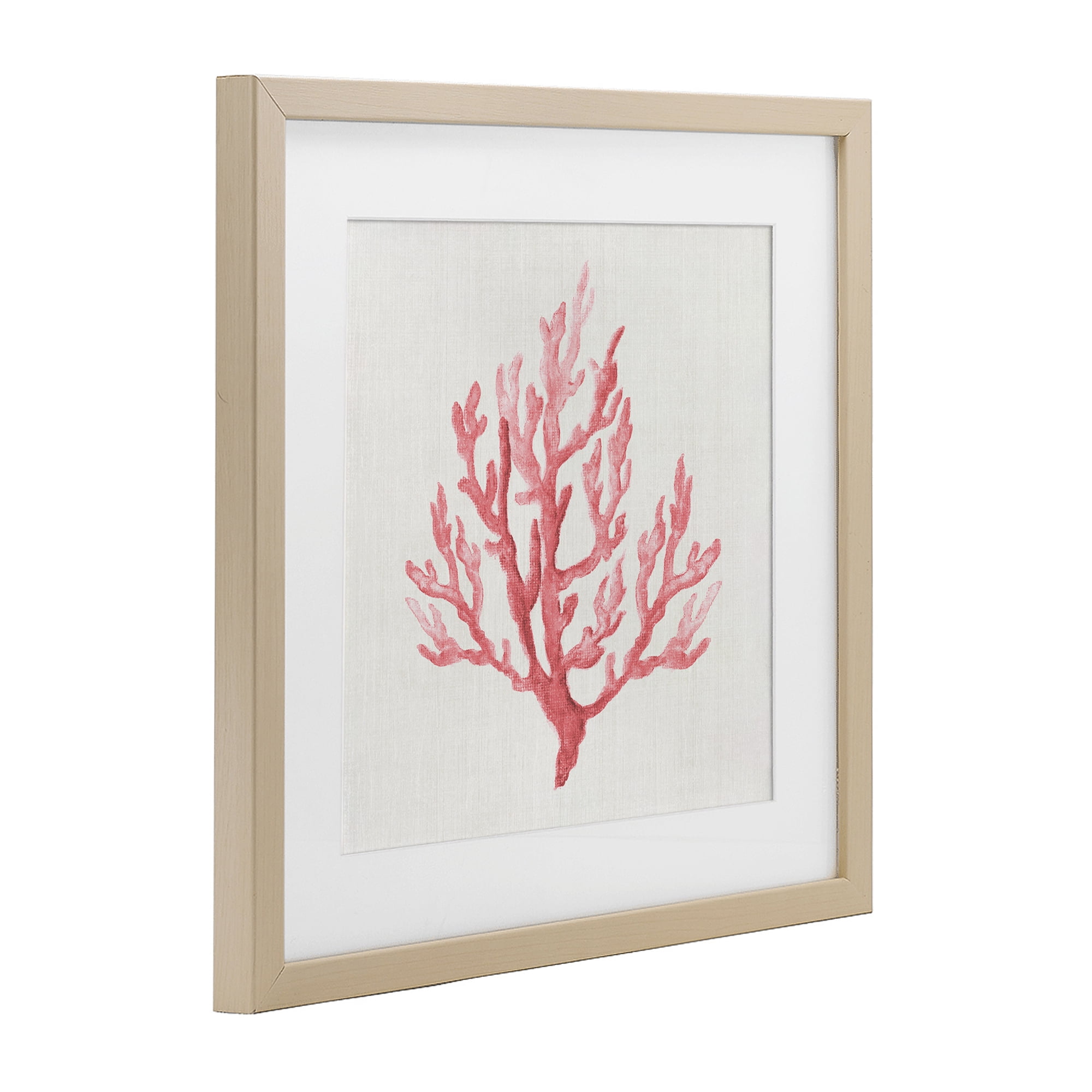 Stupell Industries Muted Pink Coral Branch Birch Framed Print Under Glass, design by Janet Tava