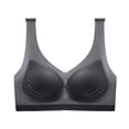 thumbnail image 5 of VISALY Wireless Bras Full Coverage Bras 3Pc Seamless Bras Mesh Cup Soft Bras for Women No Underwire with Support and Lift Plus Size Bras Breathable Bras Everyday Bras for Women Rose Gold L, 5 of 8