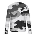 thumbnail image 5 of Aueoeo Men Work Out Athletic Tshirts Oversized Spring Summer Long Sleeve Crew Neck Color Block Print Top Shirt 3X-L, 5 of 5