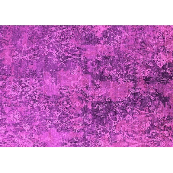Ahgly Company Indoor Rectangle Oriental Pink Industrial Area Rugs, 3' x 5'
