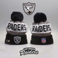 thumbnail image 1 of Nfl Oakland Raiders Gorro Unisex gorras de invierno sombreros mantener caliente de punto sombrero bordado Top deporte gorra, 1 of 4