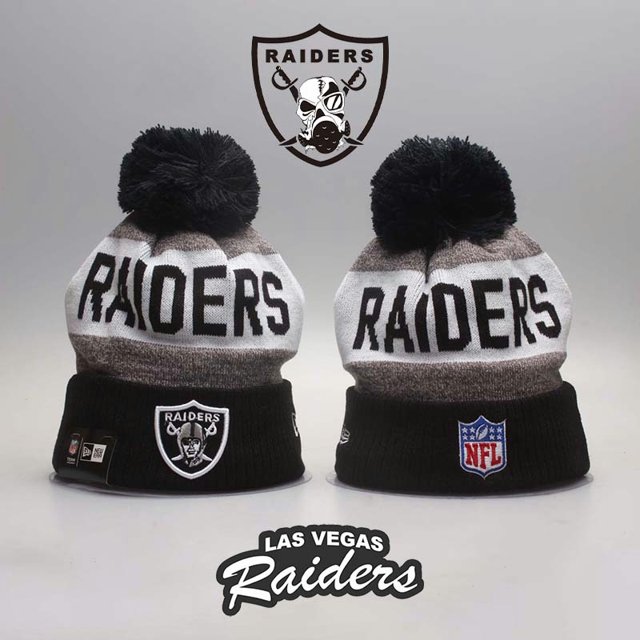 Nfl Oakland Raiders Gorro Unisex gorras de invierno sombreros mantener caliente de punto sombrero bordado Top deporte gorra