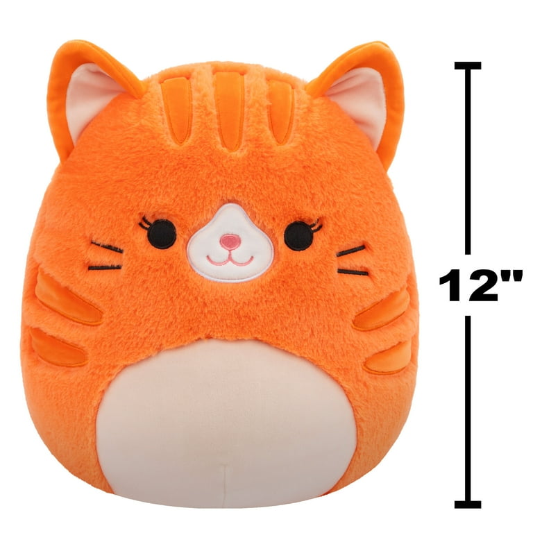Squishmallows FuzzAMallow 12 inch Gigi the Orange Tabby Cat Plush