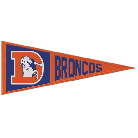 WinCraft Denver Broncos 13" x 32" Retro Logo Pennant