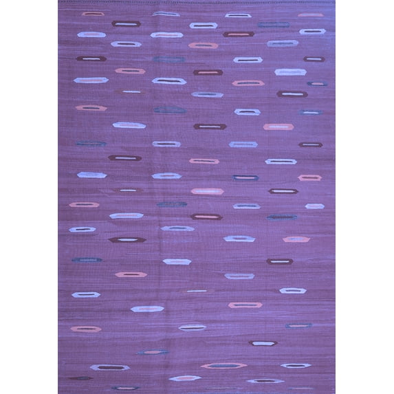 Ahgly Company Machine Washable Indoor Rectangle Oriental Blue Traditional Area Rugs, 3' x 5'