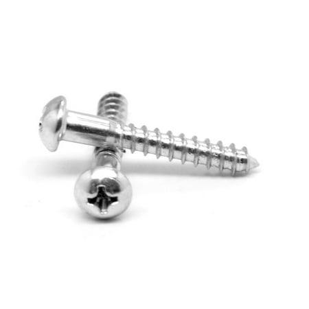 

#5 x 5/8 Wood Screw Phillips Round Head Low Carbon Steel Zinc Plated Pk 100