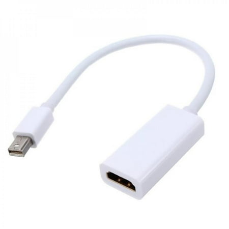 Ielectr Mini Display Port DP To HDMI Adapter Cable For Mac Macbook-Pro Air AD White