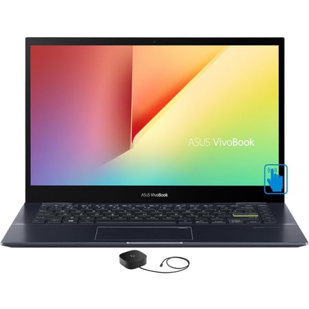 ASUS VivoBook Flip 14 Home/Business 2-in-1 Laptop (AMD Ryzen 7 5700U 8-Core  14.0in 60Hz Touch Full HD (1920x1080)  AMD Radeon  12GB RAM  2TB PCIe SSD  Win 10 Home)