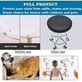 thumbnail image 7 of 2Pcs Bar Stool Covers Round Chair Cover, Round Barstool Seat Covers for Chairs, Waterproof Circle Chair Cover with Elastic Bands for 12-14inch, Coffee, 7 of 7