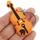 thumbnail image 2 of 5 uds llavero de fiesta temática musical novedad colgante de llave de violín recuerdo de música llavero colgante de violín, 2 of 8