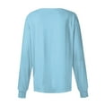 thumbnail image 4 of UoCefik Scrub Jackets For Woman Solid Color Long Sleeve Front Warm Up Nurse Working Uniform Stretchy Coat Light Blue 3XL, 4 of 4