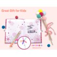 thumbnail image 4 of Ginmlyda Secret Diary with Lock and Keys, Notebook Stationery Set Incl. Rosy Pink Princess Journal with Lock Memo pad 6 Colored Pen Ruler Sharpener Eraser for Learning Writing Drawing Gifts, 4 of 6