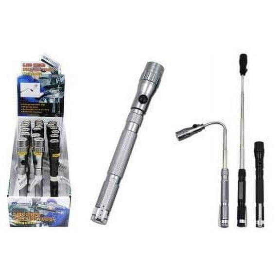 Diamond Visions 08-2103 LED Mini Pick Up Tool with Magnetic Head and Flashlight 2 Flashlights