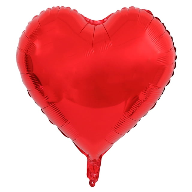 16 globos de corazón rojos, globos de corazón de aluminio rojos de 18 pulgadas, kit de globos de corazón de helio para el día de San Valentín, bodas, decoraciones de compromiso, aniversario, fiesta