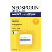 3 Pack Neosporin Lip Health Overnight Renewal Therapy 0.27 oz Each