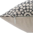 thumbnail image 3 of Fabdivine Block Print Throw Pillow Cover, 18x18 inch, Duck Canvas, Handmade, Black, 3 of 5