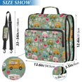 thumbnail image 2 of FORMRS Zipper Binder with Shoulder Strap 2-inch Ring 500 Sheet Capacity File Bag, Green Cartoon Trucks Pattern, 2 of 5