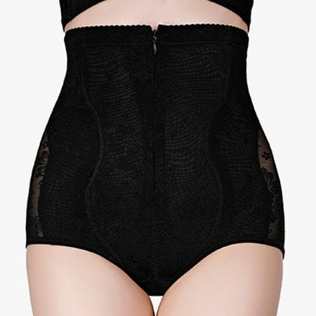 

MRULIC shapewear for women tummy control Women Corset High Waist Corset Shaping An Clothe Lace Zipper Body-Shaping Corset Black + XXL