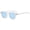 White, variant on OJJCXA Sunglasses Womens Men Blue Light Round Border Anti Color Tinted Visor Sun Shades UV Protection Polarized Glasses Blue One Size