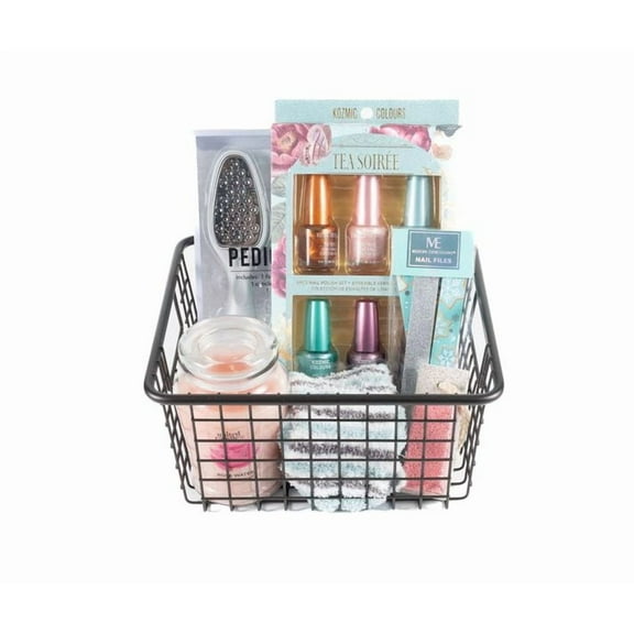 Manicure Pedicure Gift Basket with Tools, Polish and More by Ohio Basket Chic