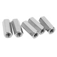 thumbnail image 4 of Hex Connection Nuts, Easy To Install Multifunctional 5PCS Standard Size Hex Coupling Nut Set  For Home Improvement, 4 of 8