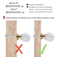 thumbnail image 2 of Uxcell 0.79"x1.18" Wardrobe Dresser Door Knobs Pull Handle Crystal Gold Color 10pcs, 2 of 7