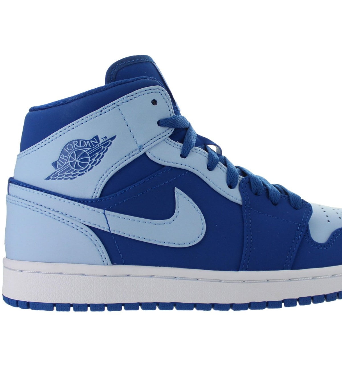 Tenis para Básquetbol Air Jordan 1 Mid Ice Blue de Hombre