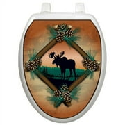 Toilet Tattoos Themes Moose At Sunset Toilet Seat Decal