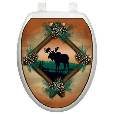 Toilet Tattoos Themes Moose At Sunset Toilet Seat Decal