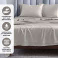 thumbnail image 4 of BNM Modal From Beechwood Sheet Set, California King, Gray, 4 of 11