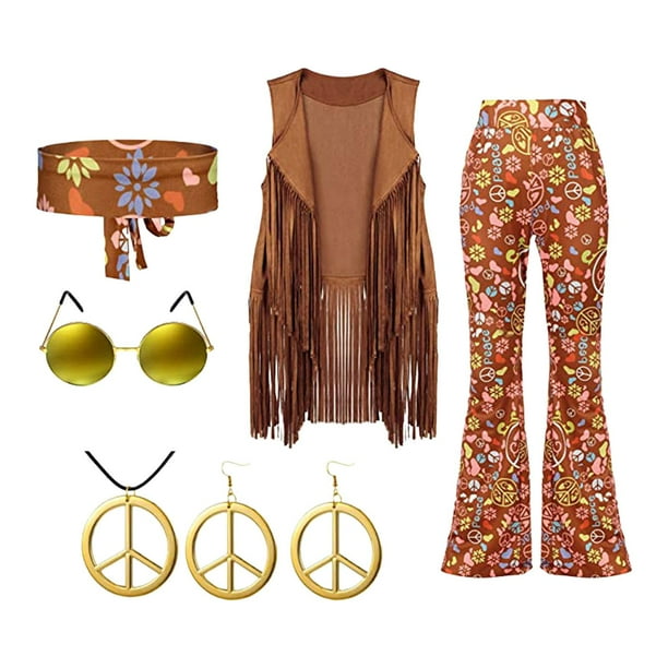 Vestimenta Hippie Ropa De Los AÃ±os 60 Para Mujer Vestimenta