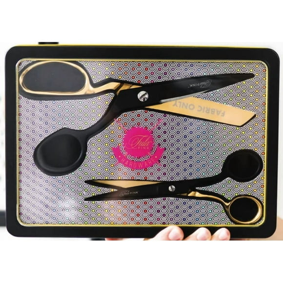 Tula Pink Black and Gold Scissor Set