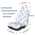 thumbnail image 2 of Lsque Cute Poodle Dog Pattern Car Seat Covers for Front Seats , Waterproof Seat Covers for Cars, Sporty Front Seat Covers,Car Seat Cover Protector Front Seats, 2 of 5