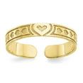 thumbnail image 1 of 10K Yellow Gold Heart Toe Ring, 1 of 2